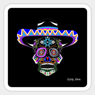 black mariachi san ecopop Sticker